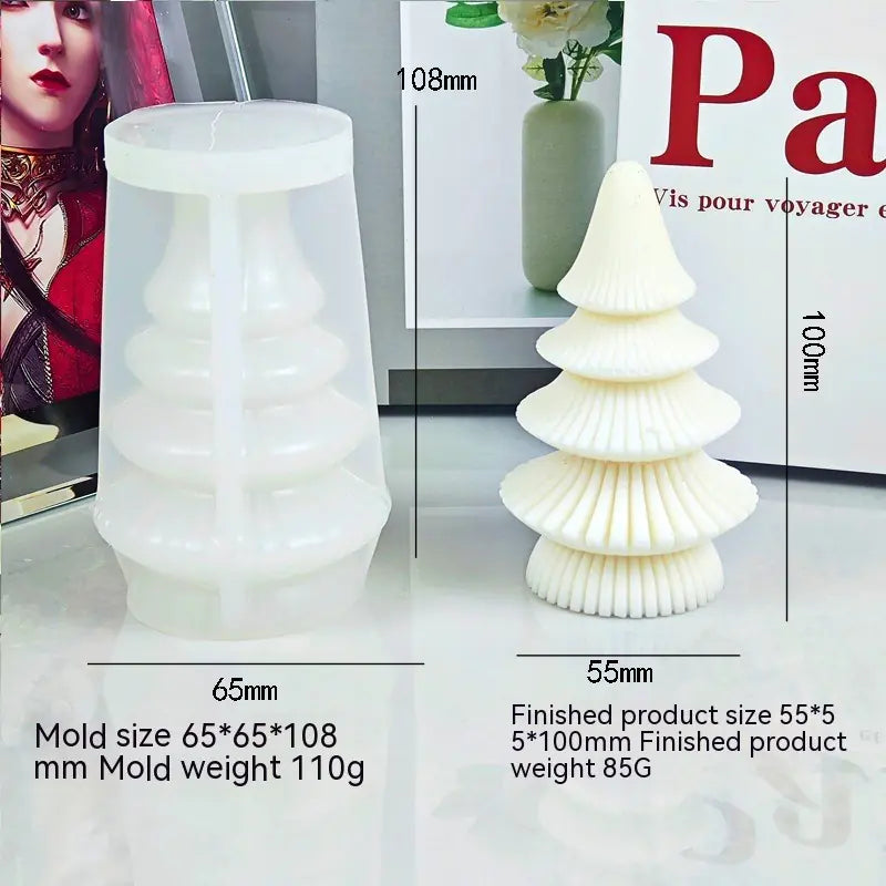 Christmas Tree Silicone Candle Mold
