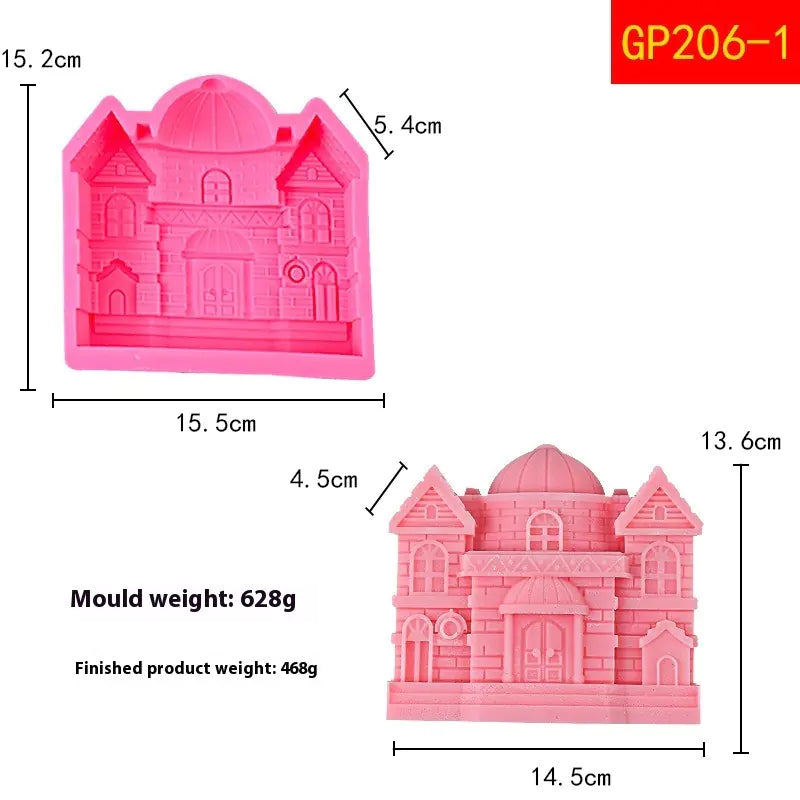 Castle Candle Silicone Mold