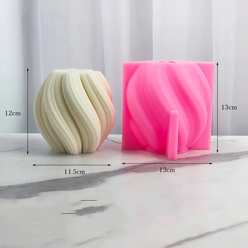 Geometric Silicone Candle