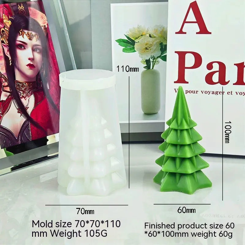 Christmas Tree Silicone Candle Mold