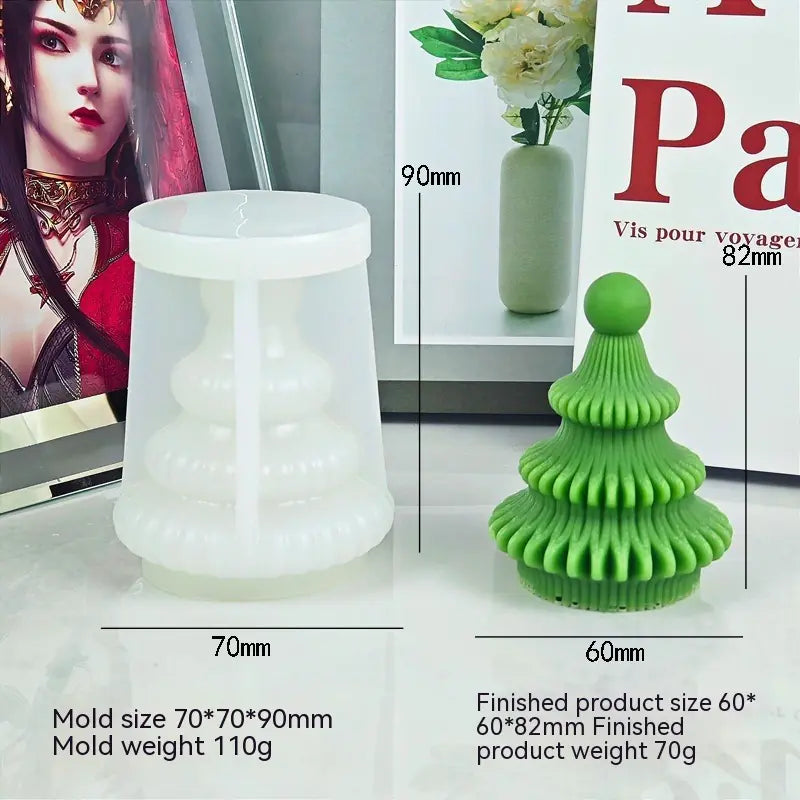 Christmas Tree Silicone Candle Mold
