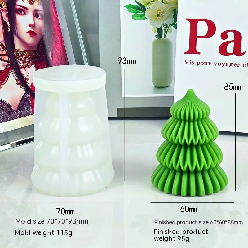 Christmas Tree Silicone Candle Mold