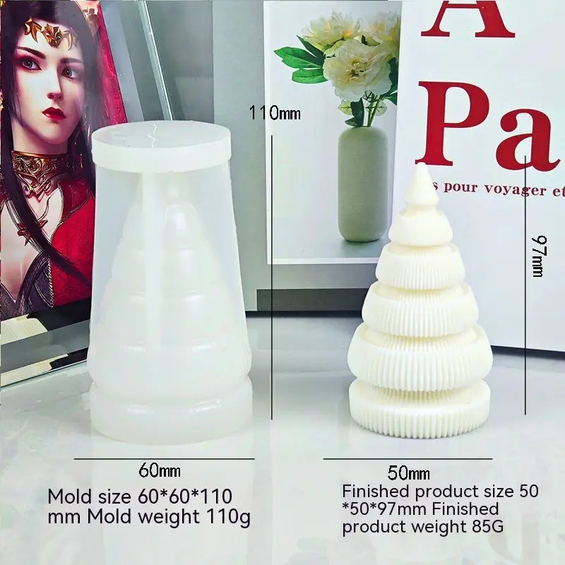 Christmas Tree Silicone Candle Mold