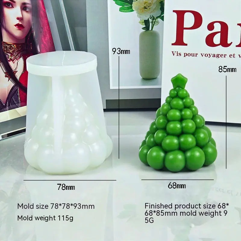 Christmas Tree Silicone Candle Mold