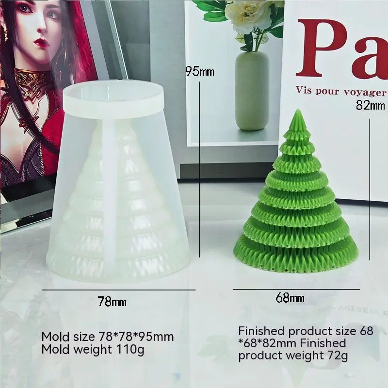 Christmas Tree Silicone Candle Mold