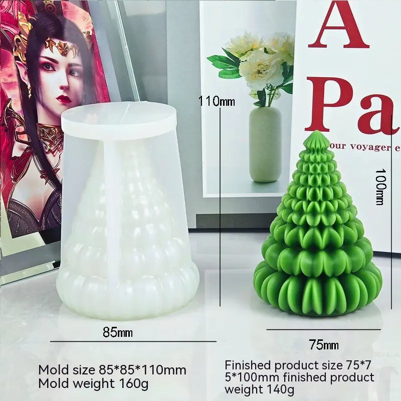 Christmas Tree Silicone Candle Mold