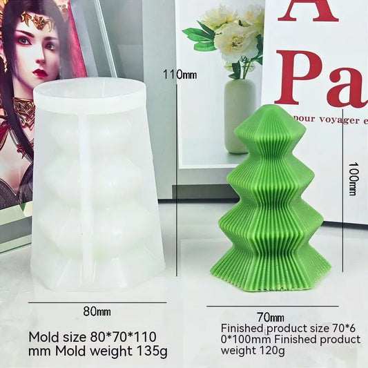 Christmas Tree Silicone Candle Mold